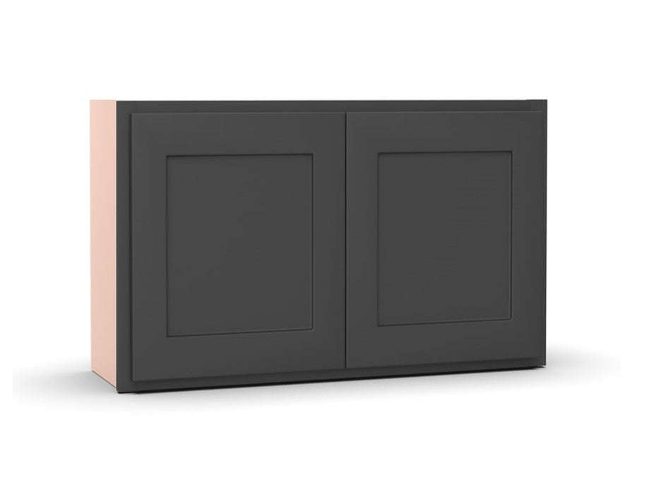 Liberty Shaker Grey - 30 Inch Height Double Door Wall Cabinet - 30