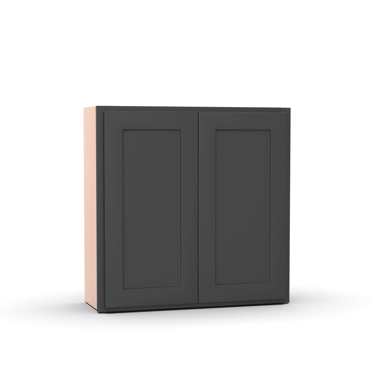 Liberty Shaker Grey - 30 Inch Height Double Door Wall Cabinet - 30" Width x 30" Height x 12" Depth