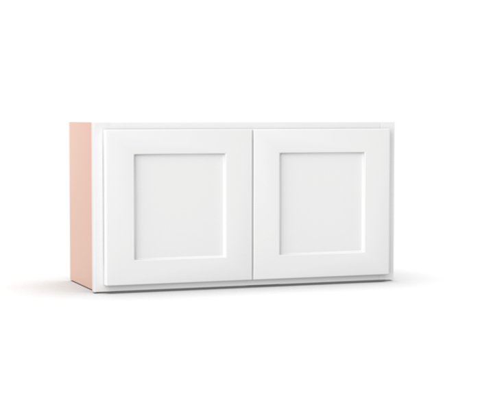 Liberty Shaker White - 33 Inch Height Double Door Wall Cabinet - 33