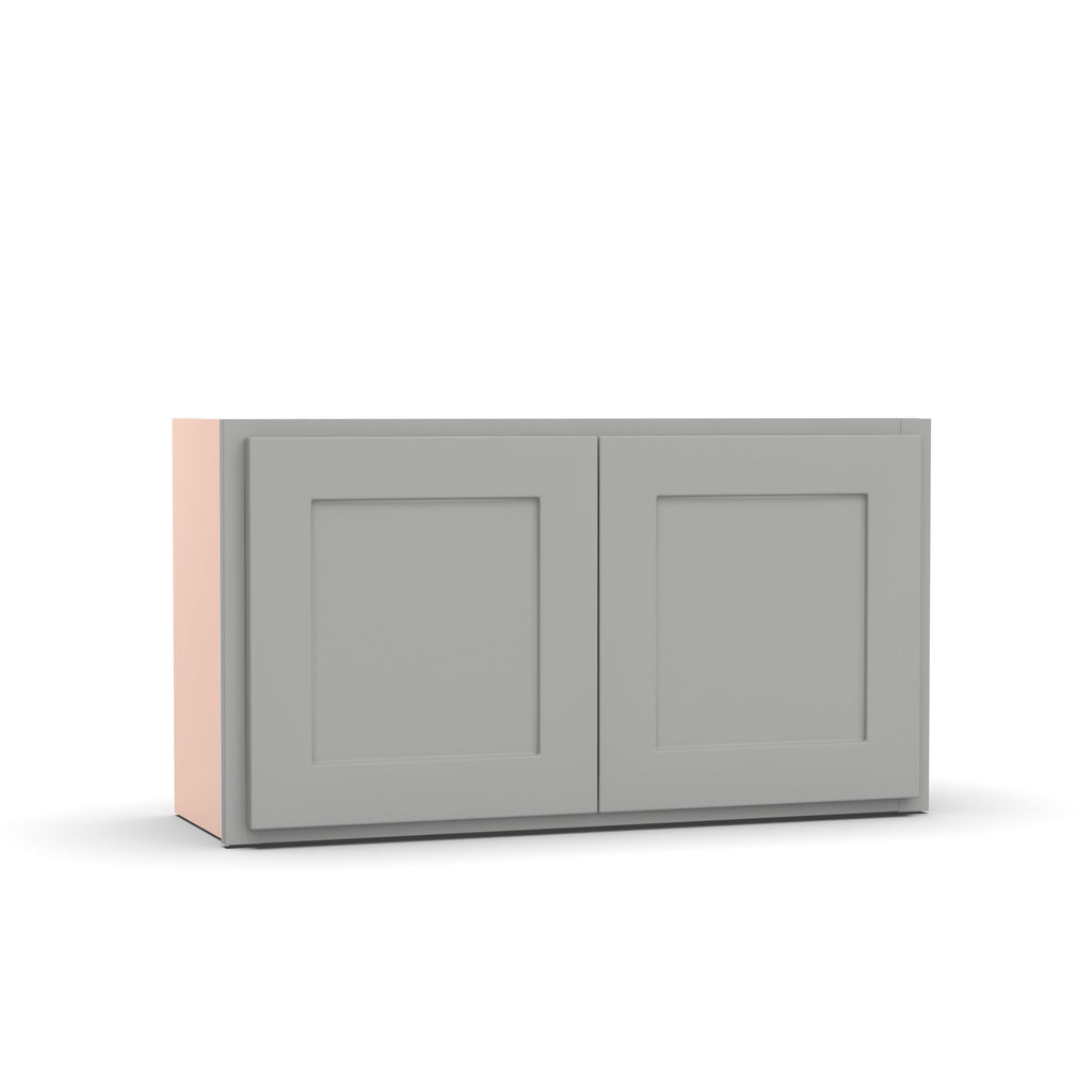 Liberty Shaker Ashen - 33 Inch Height Double Door Wall Cabinet - 33