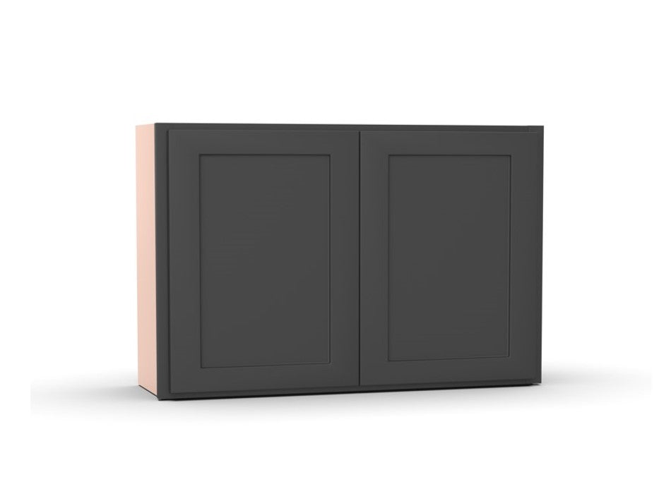 Liberty Shaker Grey - 33 Inch Height Double Door Wall Cabinet - 33