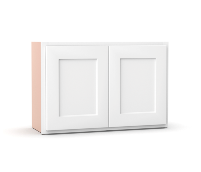 Liberty Shaker White - 33 Inch Height Double Door Wall Cabinet - 33