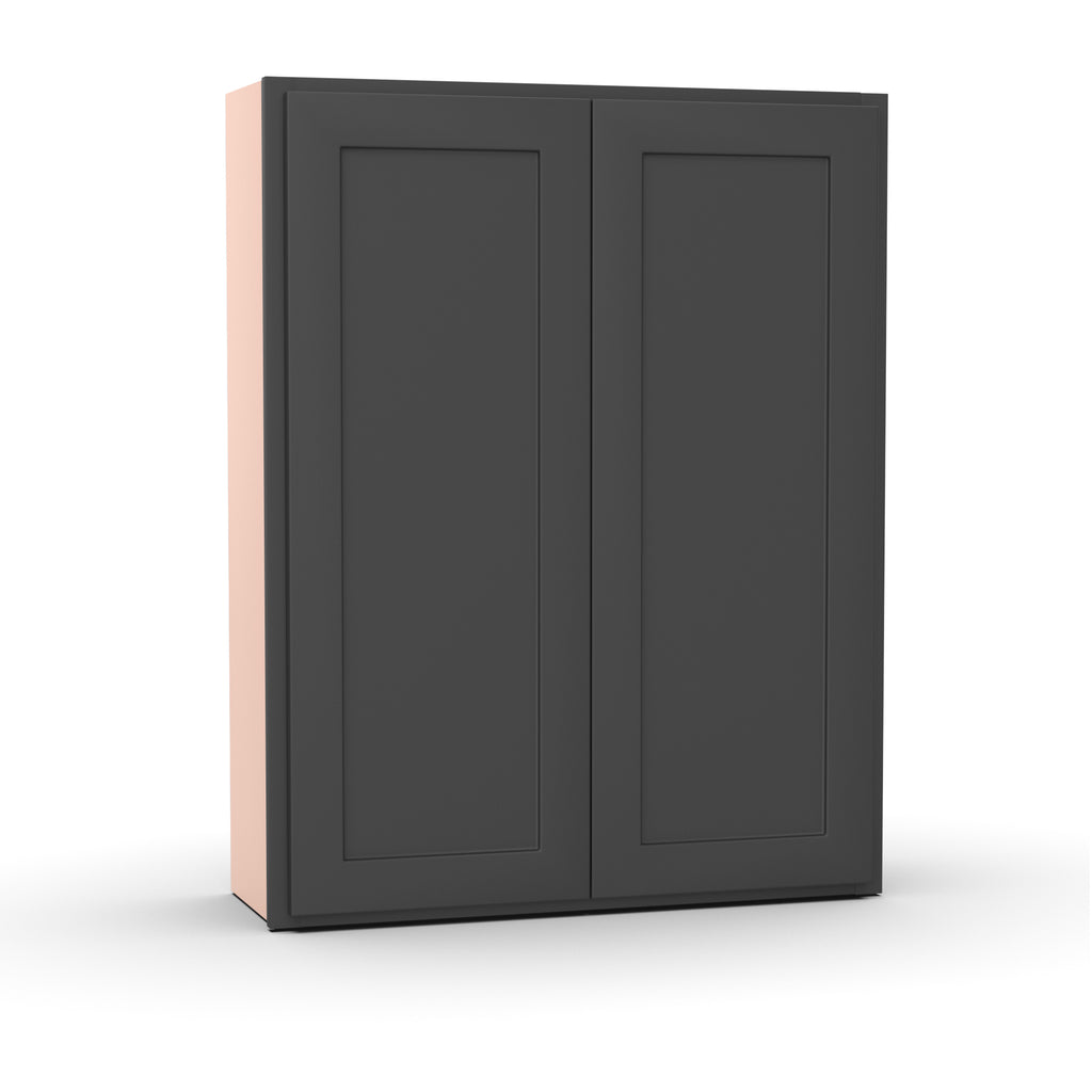 Liberty Shaker Grey - 33 Inch Height Double Door Wall Cabinet - 33