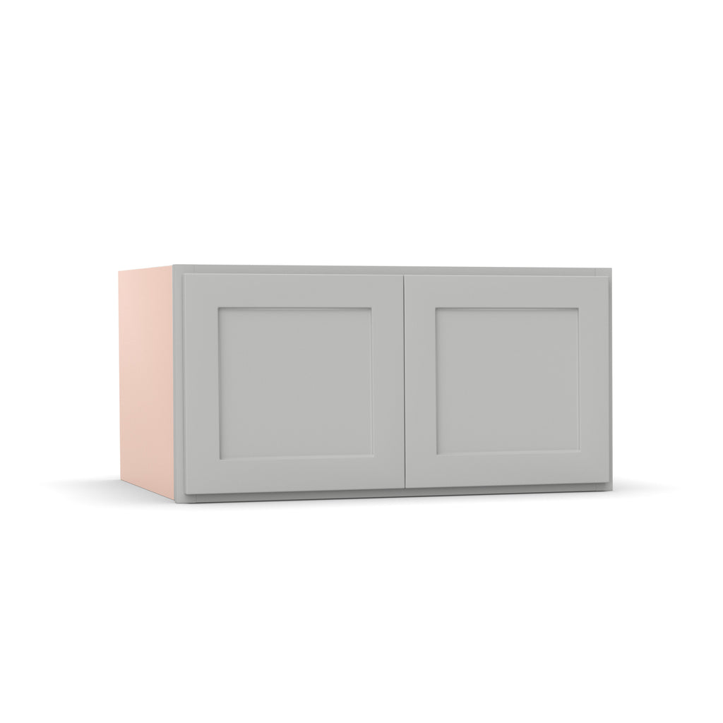Liberty Shaker Ashen - 36 Inch Deep Double Door Wall Cabinet - 36
