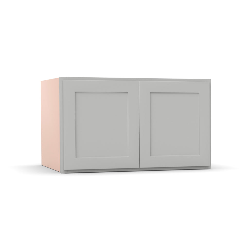 Liberty Shaker Ashen - 36 Inch Deep Double Door Wall Cabinet - 36
