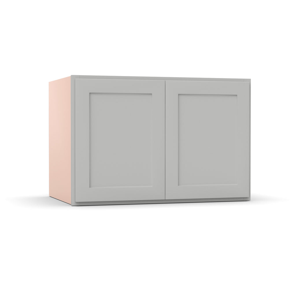 Liberty Shaker Ashen - 36 Inch Deep Double Door Wall Cabinet - 36