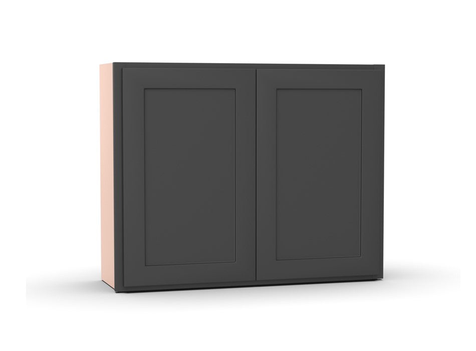 Liberty Shaker Grey - 39 Inch Height Double Door Wall Cabinet - 39