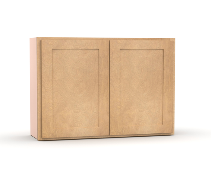 Liberty Shaker Karamel - 39 Inch Height Double Door Wall Cabinet - 39" Width x 30" Height x 12" Depth
