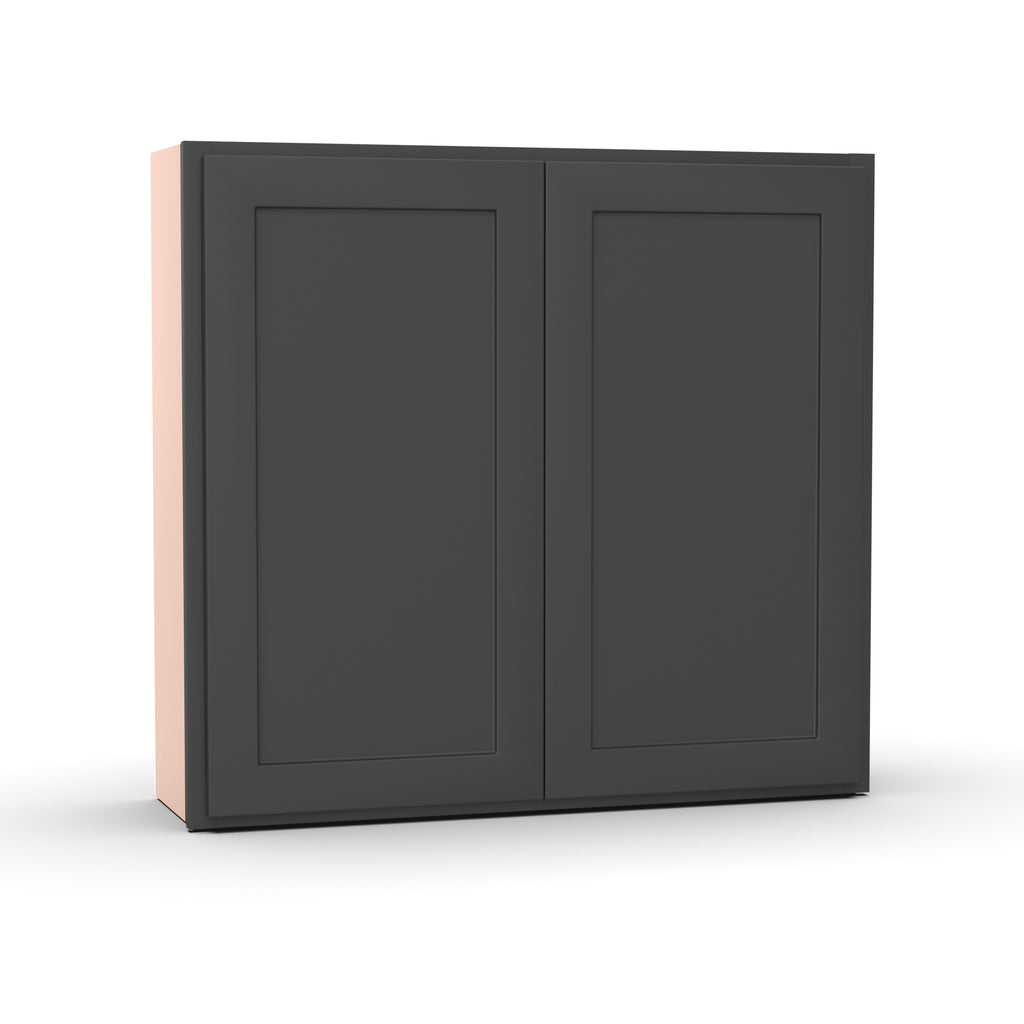 Liberty Shaker Grey - 39 Inch Height Double Door Wall Cabinet - 39