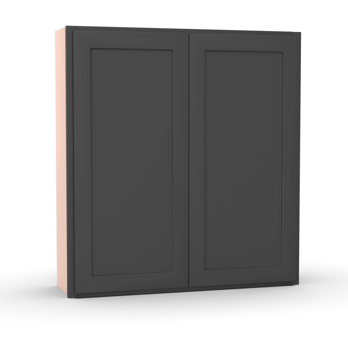 Liberty Shaker Grey - 39 Inch Height Double Door Wall Cabinet - 39" Width x 42" Height x 12" Depth