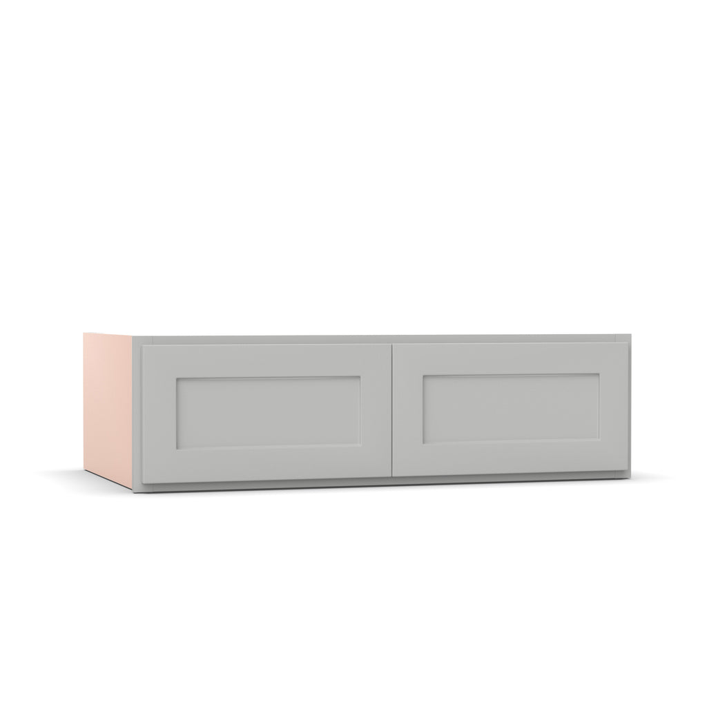 Liberty Shaker Ashen - 42 Inch Deep Double Door Wall Cabinet - 42