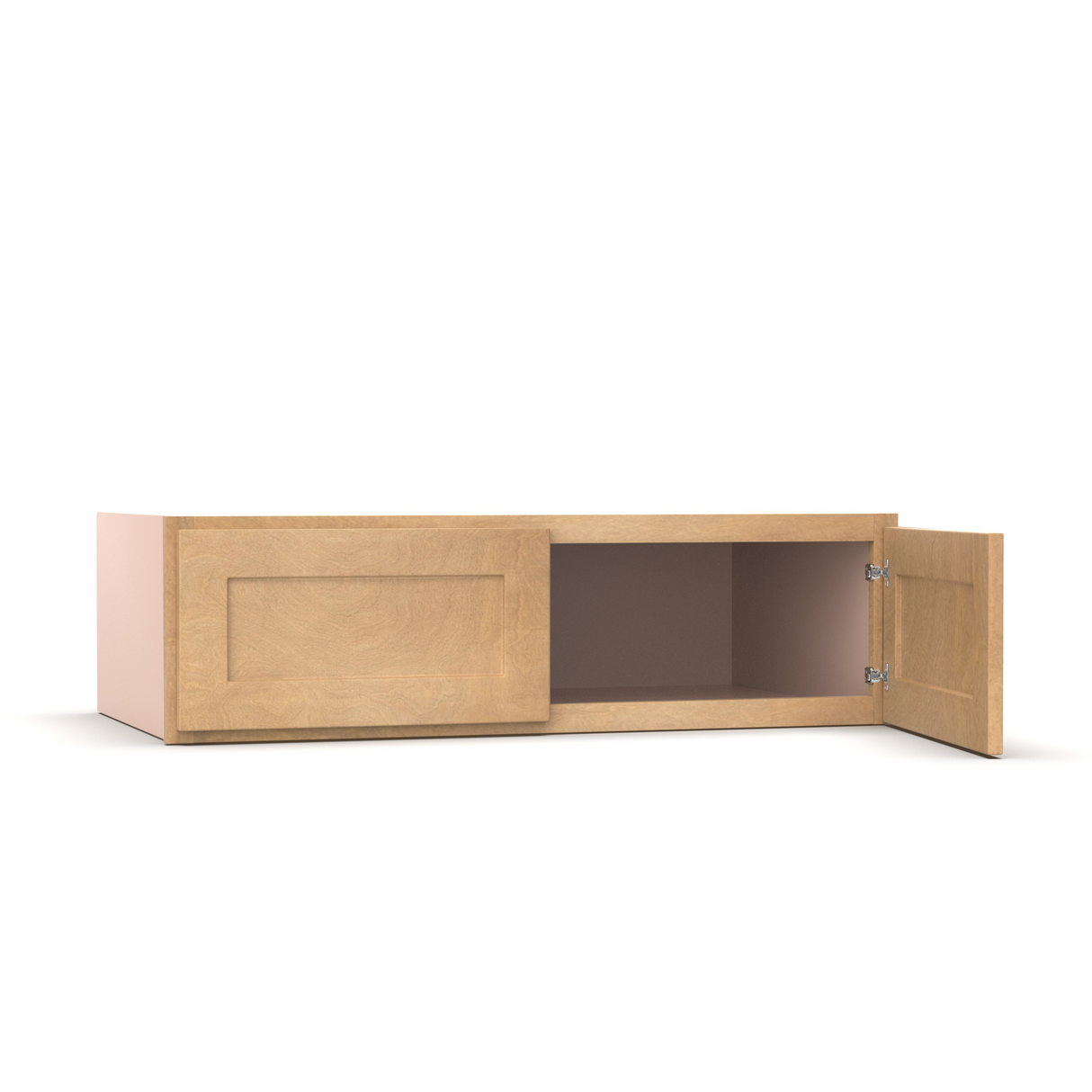Liberty Shaker Karamel - 42 Inch Deep Double Door Wall Cabinet - 42" Width x 12" Height x 24" Depth