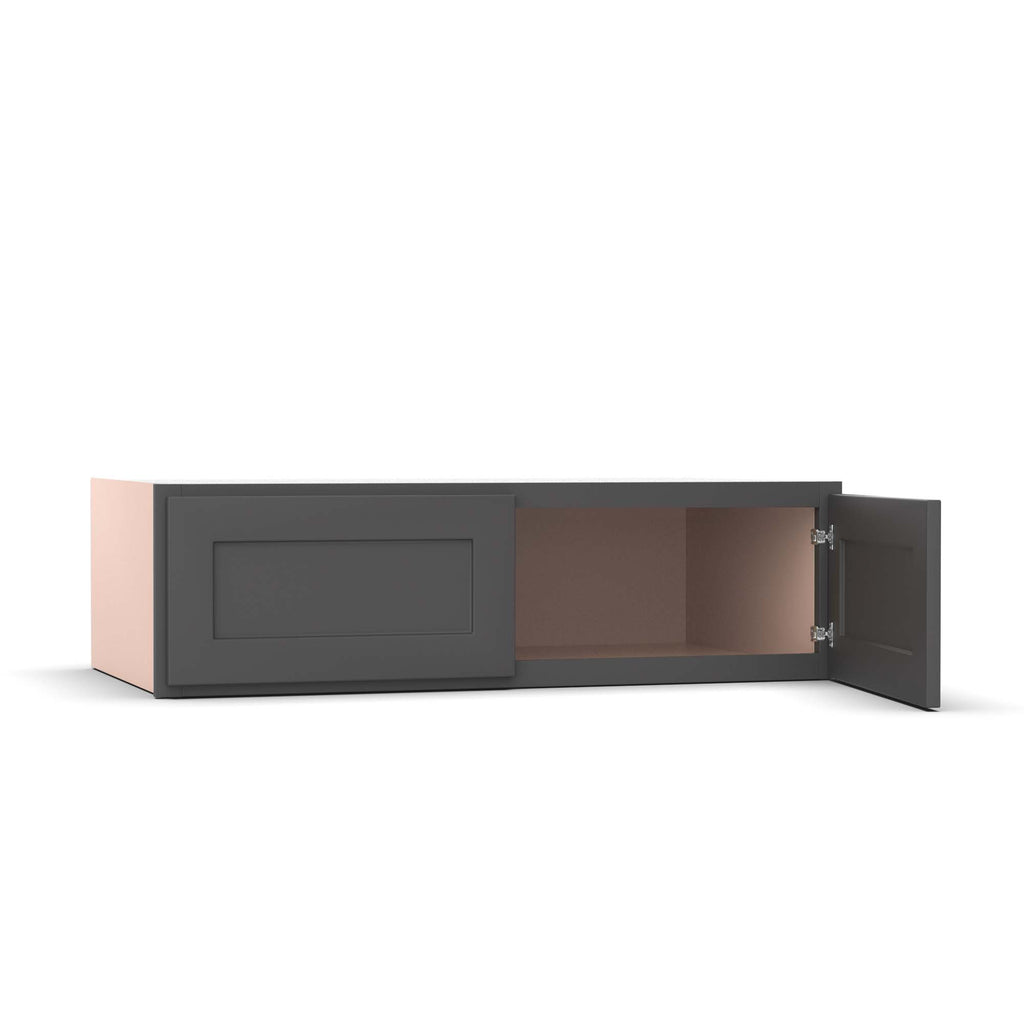 Liberty Shaker Grey - 42 Inch Deep Double Door Wall Cabinet - 42