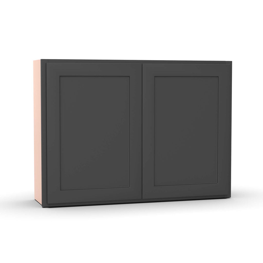 Liberty Shaker Grey - 42 Inch Height Double Door Wall Cabinet - 42