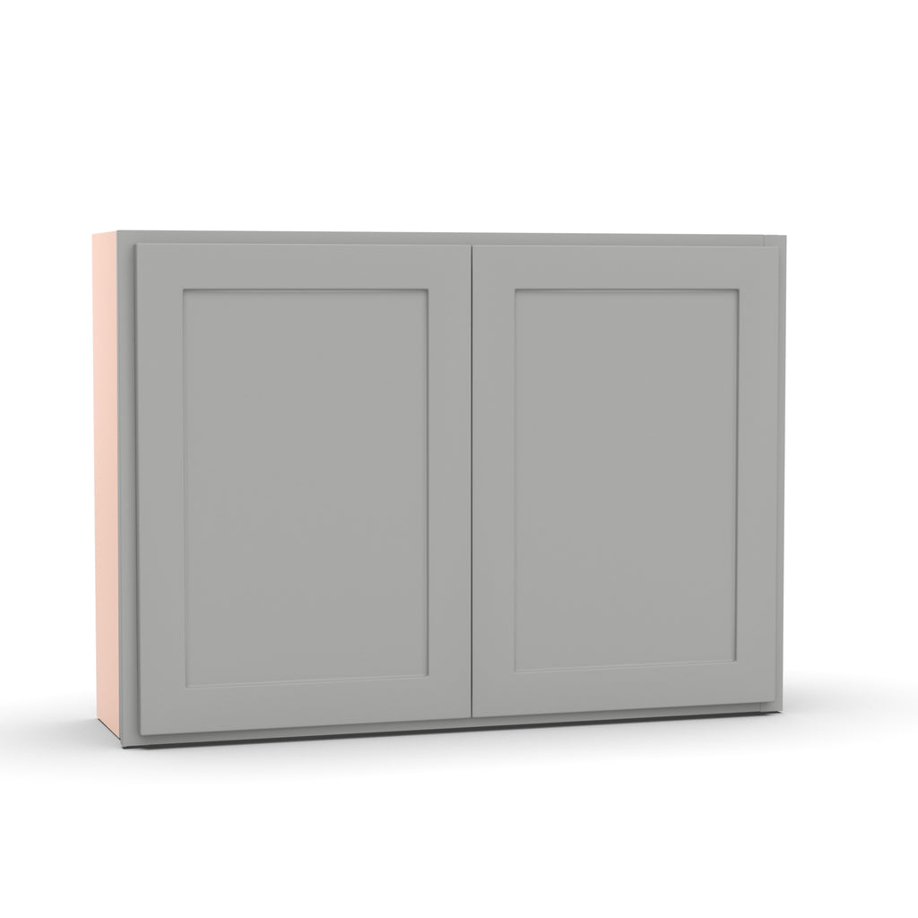Liberty Shaker Ashen - 42 Inch Height Double Door Wall Cabinet - 42