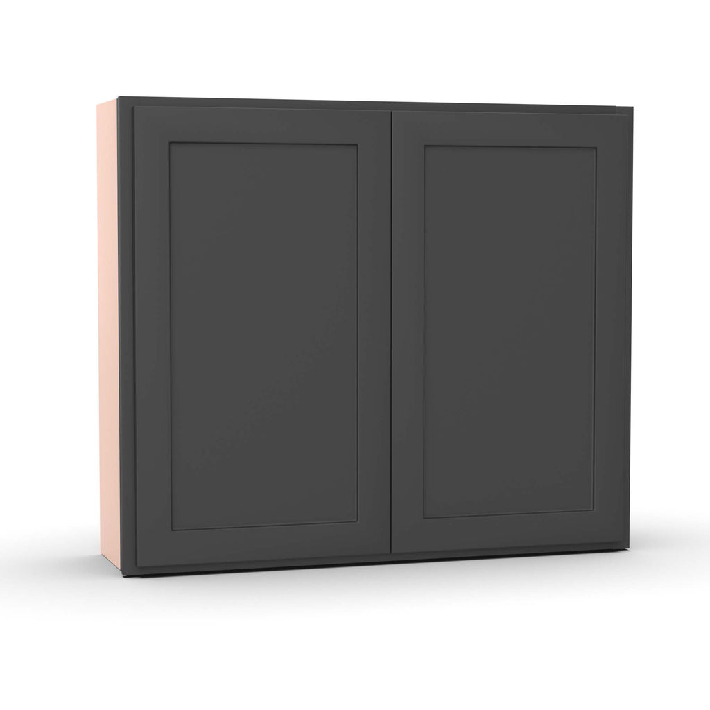 Liberty Shaker Grey - 42 Inch Height Double Door Wall Cabinet - 42
