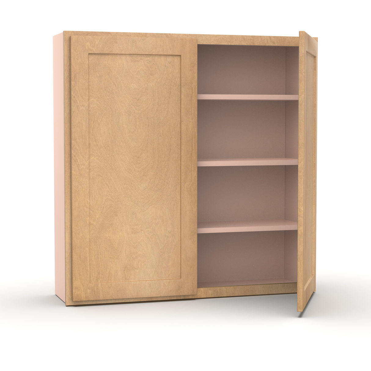 Liberty Shaker Karamel - 42 Inch Height Double Door Wall Cabinet - 42" Width x 42" Height x 12" Depth