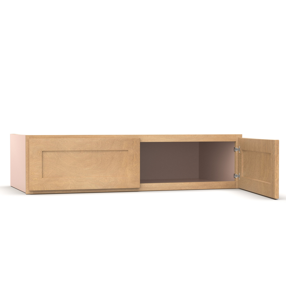Liberty Shaker Karamel - 48 Inch Deep Double Door Wall Cabinet - 48" Width x 12" Height x 24" Depth