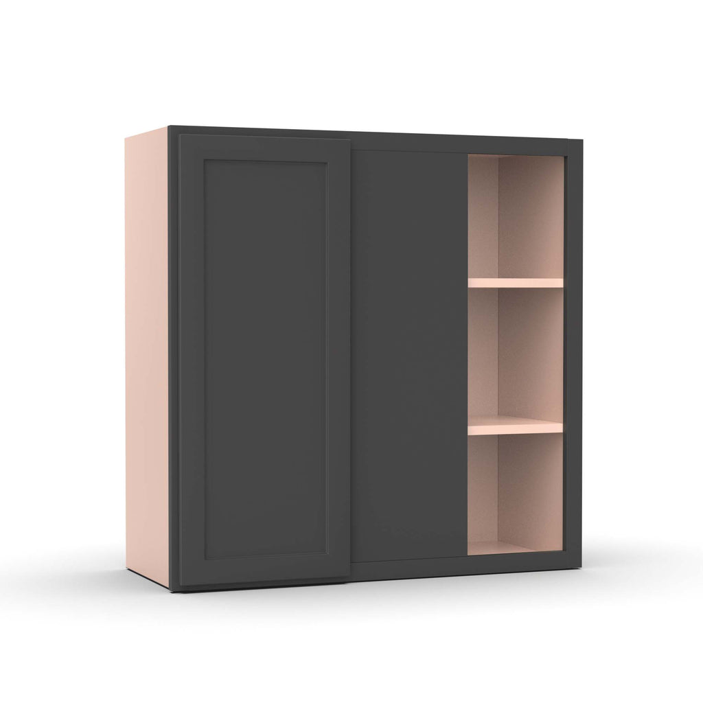 Liberty Shaker Grey - 30x30 Inch Wall Blind Corner Wall Cabinet - 30