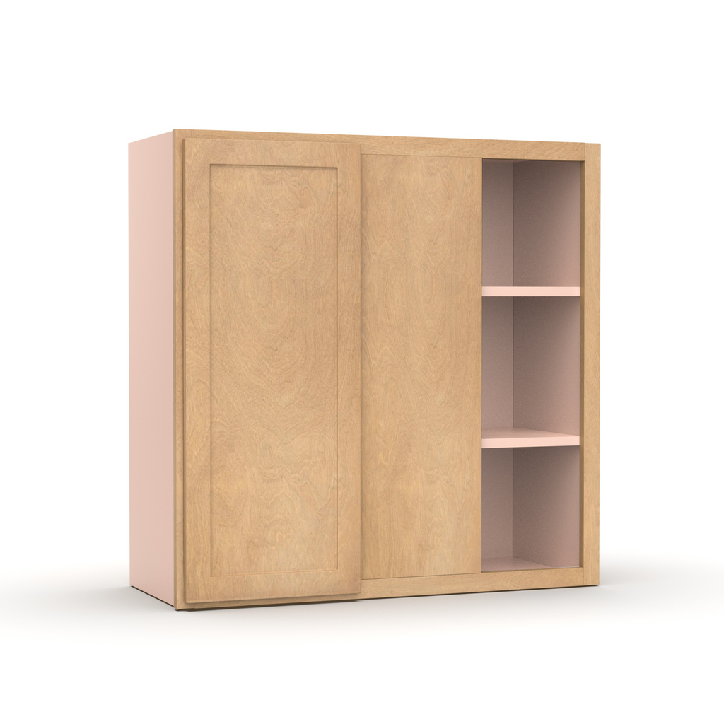 Liberty Shaker Karamel - 30x30 Inch Wall Blind Corner Wall Cabinet - 30