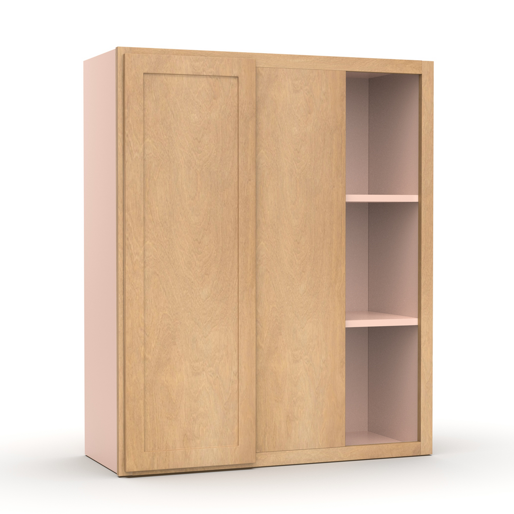 Liberty Shaker Karamel - 30x36 Inch Wall Blind Corner Wall Cabinet - 30