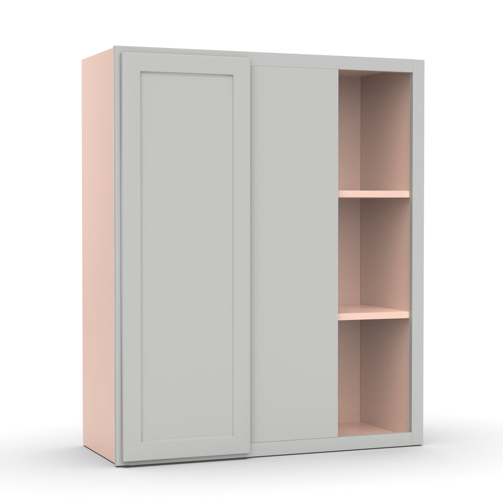Liberty Shaker Ashen - 30x36 Inch Wall Blind Corner Wall Cabinet - 30