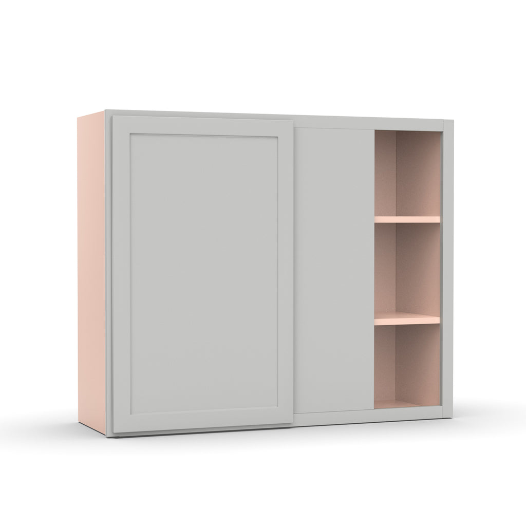 Liberty Shaker Ashen - 36x30 Inch Wall Blind Corner Wall Cabinet - 36