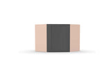 Liberty Shaker Grey - 24 Inch Diagonal Corner Wall Cabinet - 24" Width x 12" Height x 12" Depth