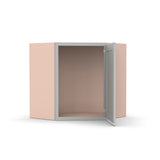Liberty Shaker Ashen - 24 Inch Diagonal Corner Wall Cabinet - 24" Width x 18" Height x 12" Depth