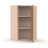 Liberty Shaker Karamel - 24 Inch Diagonal Corner Wall Cabinet - 24" Width x 30" Height x 12" Depth