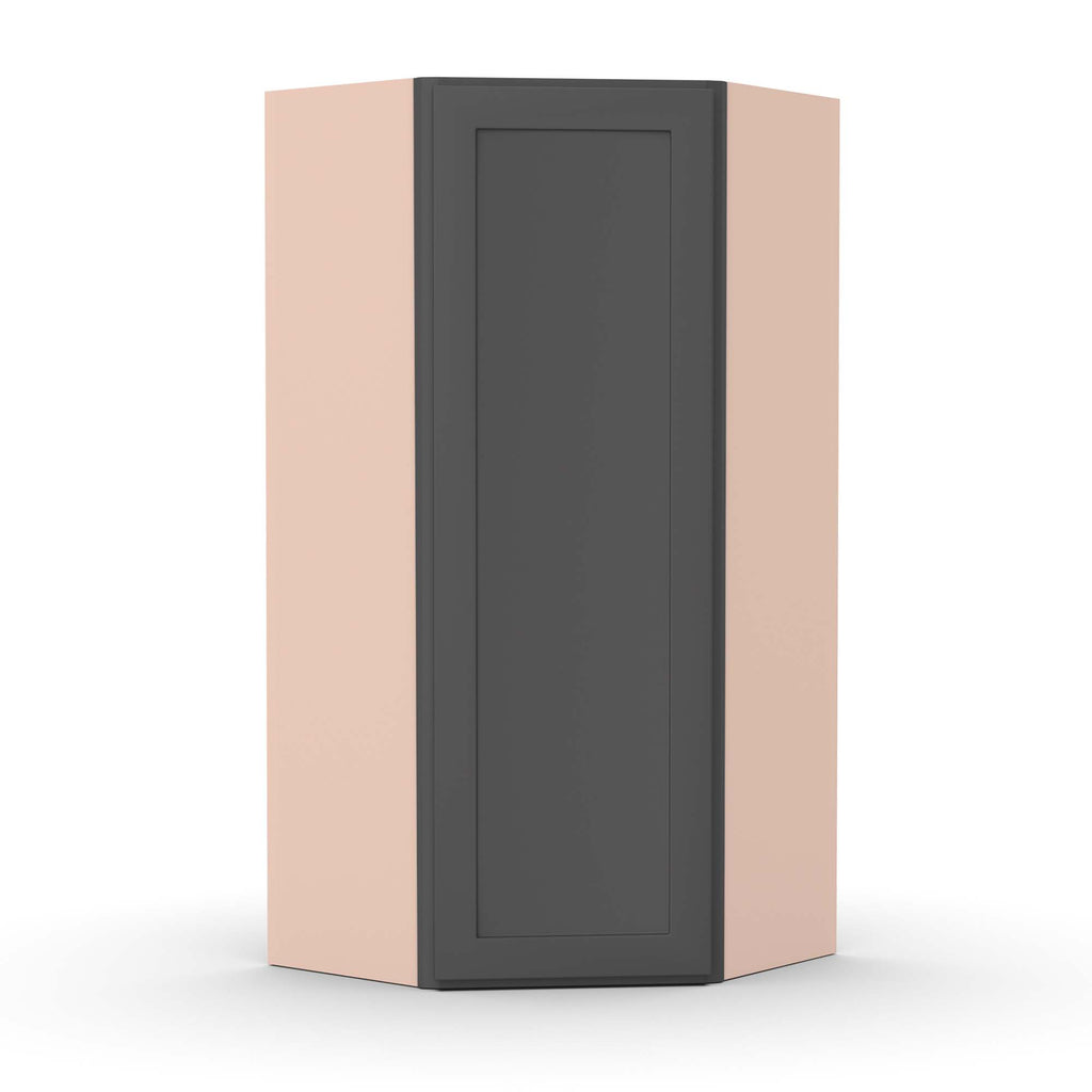 Liberty Shaker Grey - 24 Inch Diagonal Corner Wall Cabinet - 24