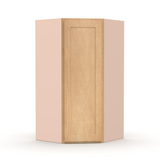 Liberty Shaker Karamel - 27 Inch Diagonal Corner Wall Cabinet - 27" Width x 36" Height x 15" Depth