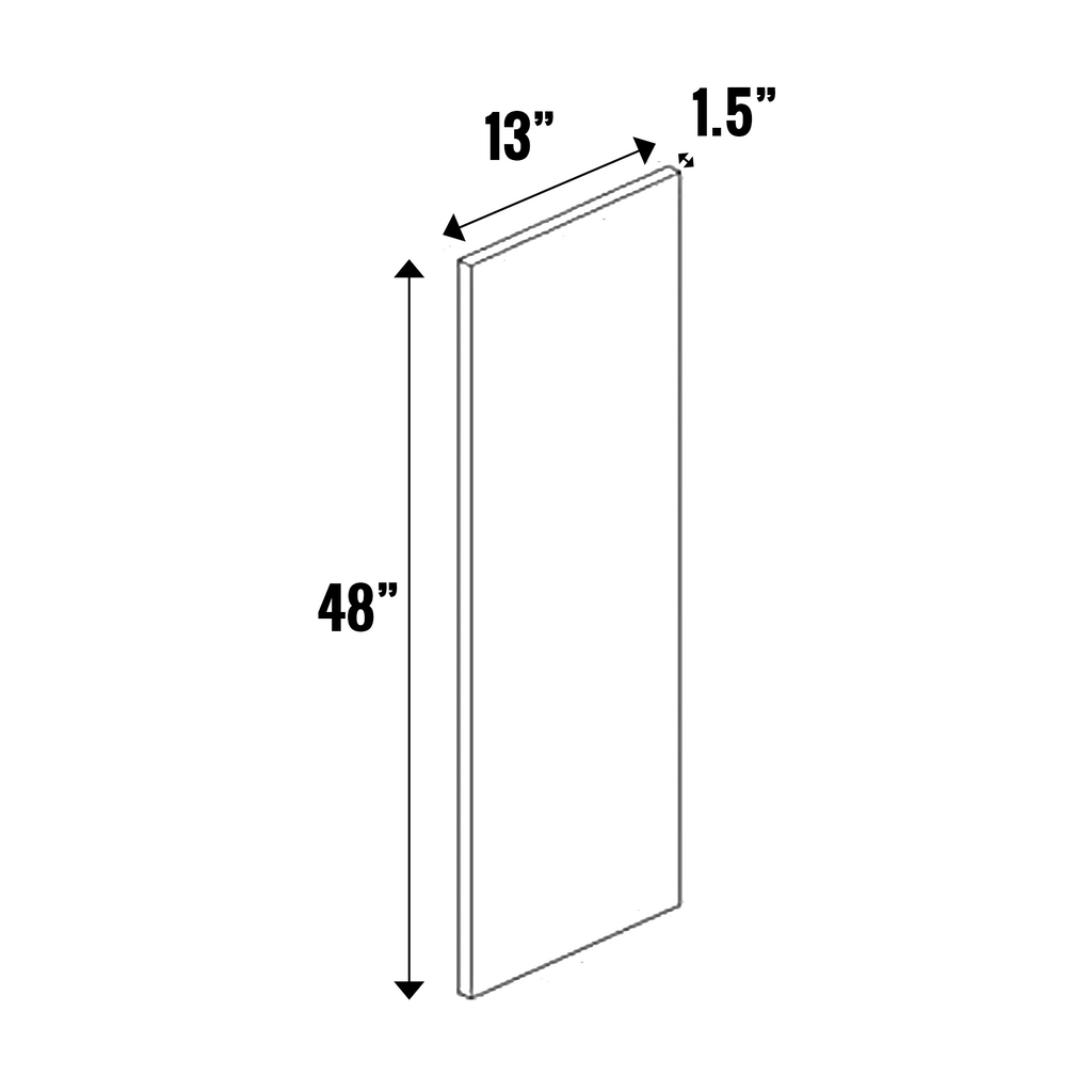 Muratti Textured - Finished End Panel 1.5” Thick - 48 Inch Height x 13 Inch Width x 1.5 Inch Depth - M01-WDD13481.5
