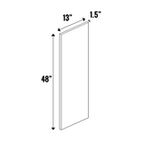 Blanco Matte - Finished End Panel 1.5” Thick - 48 Inch Height x 13 Inch Width x 1.5 Inch Depth - M11-WDD13481.5