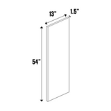 White Frozen Wood Textured - Finished End Panel 1.5” Thick - 54 Inch Height x 13 Inch Width x 1.5 Inch Depth - M04-WDD13541.5