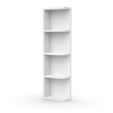 Liberty Shaker White - 42 Inch Wall Open Shelf Wall Cabinet - 06" Width x 42" Height x 12" Depth