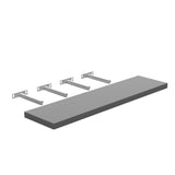 Liberty Shaker Grey - 48 Inch Wall Shelf Accessories - 48" Width x 1.5" Height x 12" Depth