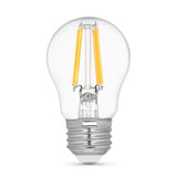 A15 LED Light Bulbs, E26, Filament, Dimmable, Crystal Clear, Decorative, Medium Base, 2 Pack - BUILDMYPLACE