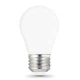 A15 LED Light Bulbs, Filament, E26 Base, White, Dimmable, Frosted, 2 Pack - BUILDMYPLACE