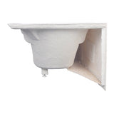 Acrylic Anti - Skid Alcove Bathtub in White - cUPC/UPC Certified - BUILDMYPLACE