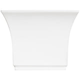 Acrylic Freestanding Tub with Drain, White - BUILDMYPLACE