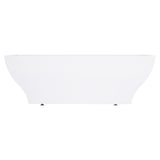 Acrylic Freestanding Tub with Drain, White - BUILDMYPLACE