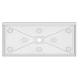 Ada Compliant 64 in. L x 36 in. W Alcove Shower Pan Base with Center Drain in White - BUILDMYPLACE