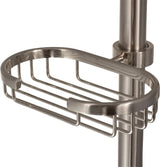 Adjustable Slide Bar Shower Panel Accessory - 28 X 6 X 7 - Brushed Nickel - BUILDMYPLACE