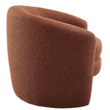 Affinity Upholstered Boucle Fabric Curved Back Armchair - BUILDMYPLACE