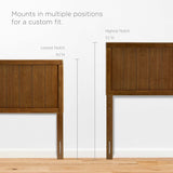 Alana Full Wood Platform Bed With Angular Frame - BUILDMYPLACE