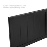 Alana Full Wood Platform Bed With Angular Frame - BUILDMYPLACE