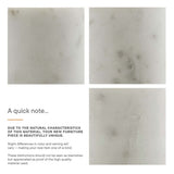 Aliza Round White Marble Side Table - BUILDMYPLACE