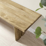Amistad 58" Wood Bench - BUILDMYPLACE
