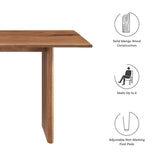 Amistad 60" Wood Dining Table - BUILDMYPLACE